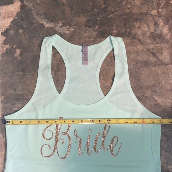 Mint Green Bride Tank Top - Picture 4 of 5